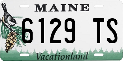 ME license plate 6129TS