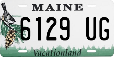 ME license plate 6129UG