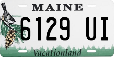 ME license plate 6129UI