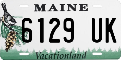 ME license plate 6129UK