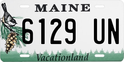 ME license plate 6129UN