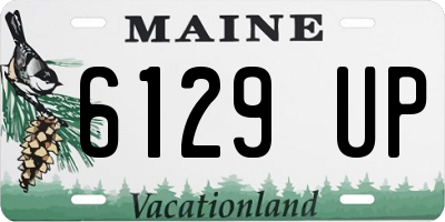 ME license plate 6129UP