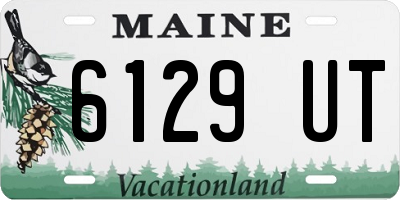 ME license plate 6129UT