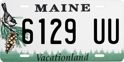 ME license plate 6129UU