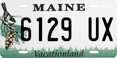 ME license plate 6129UX