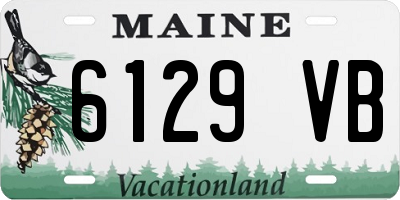 ME license plate 6129VB