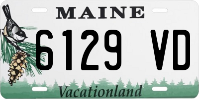 ME license plate 6129VD