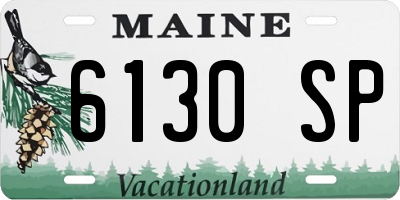 ME license plate 6130SP