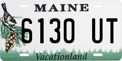 ME license plate 6130UT