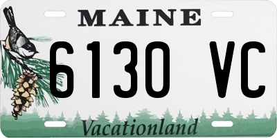ME license plate 6130VC
