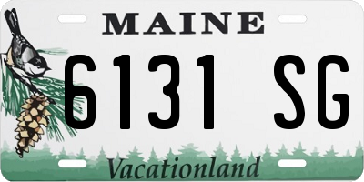 ME license plate 6131SG