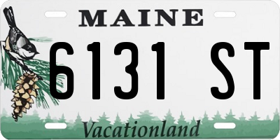 ME license plate 6131ST
