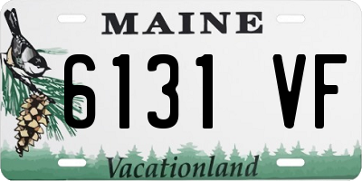 ME license plate 6131VF