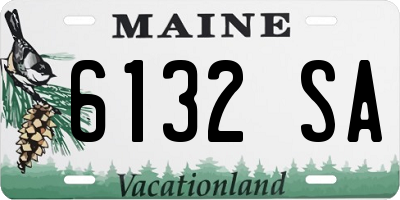 ME license plate 6132SA