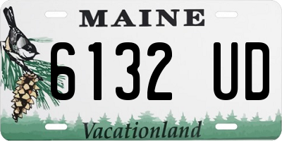 ME license plate 6132UD