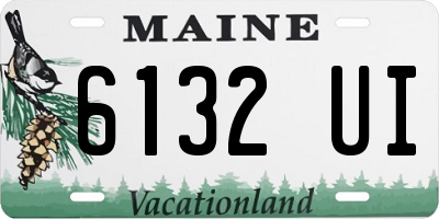 ME license plate 6132UI