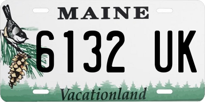 ME license plate 6132UK