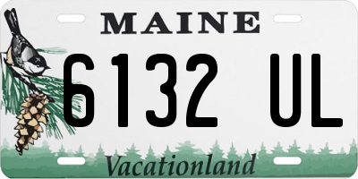 ME license plate 6132UL