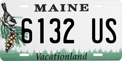 ME license plate 6132US