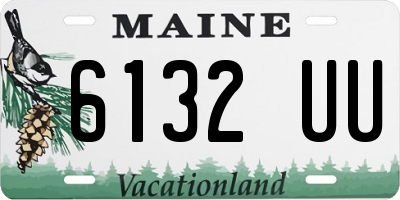 ME license plate 6132UU