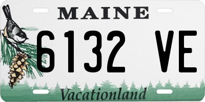 ME license plate 6132VE