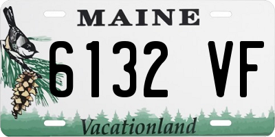 ME license plate 6132VF