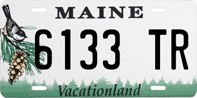 ME license plate 6133TR