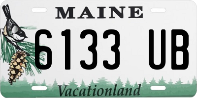 ME license plate 6133UB