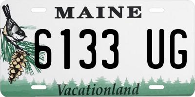 ME license plate 6133UG