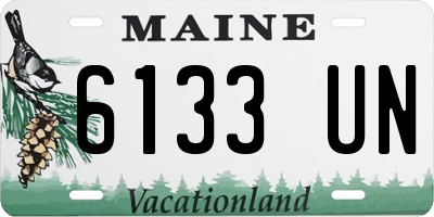 ME license plate 6133UN