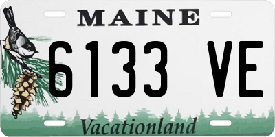 ME license plate 6133VE
