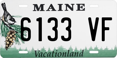 ME license plate 6133VF