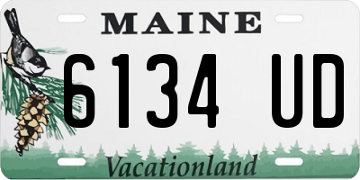 ME license plate 6134UD