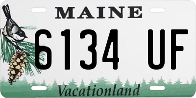 ME license plate 6134UF