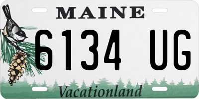 ME license plate 6134UG