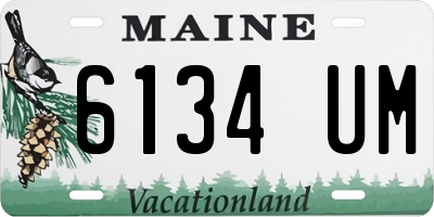 ME license plate 6134UM