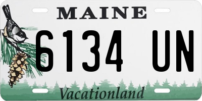 ME license plate 6134UN