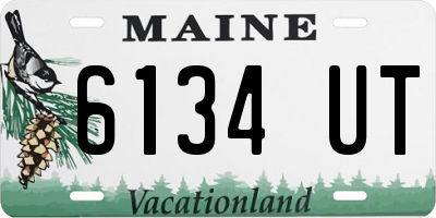 ME license plate 6134UT