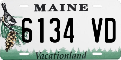 ME license plate 6134VD