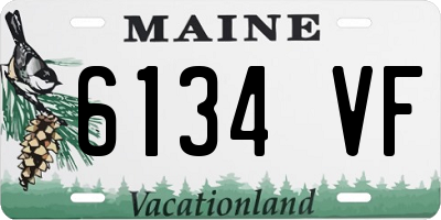 ME license plate 6134VF