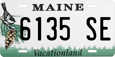 ME license plate 6135SE