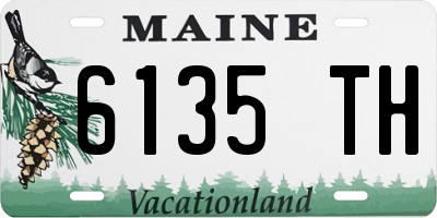 ME license plate 6135TH