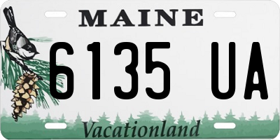 ME license plate 6135UA