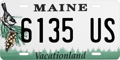 ME license plate 6135US