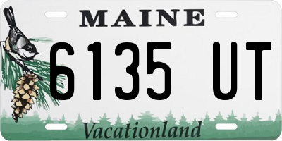 ME license plate 6135UT