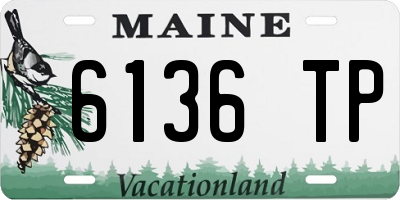 ME license plate 6136TP