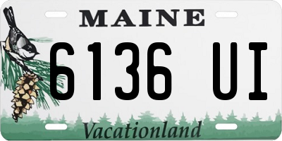 ME license plate 6136UI