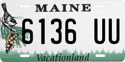 ME license plate 6136UU