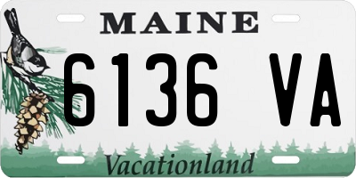 ME license plate 6136VA
