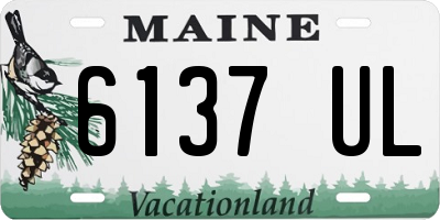 ME license plate 6137UL
